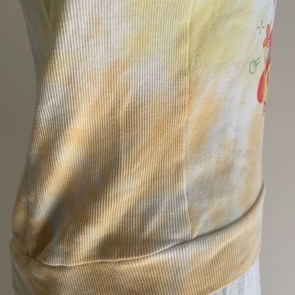 Disney’s sweatshirt tie-dye orange with six Disney characters size junior S 3–5 - Picture 3 of 5